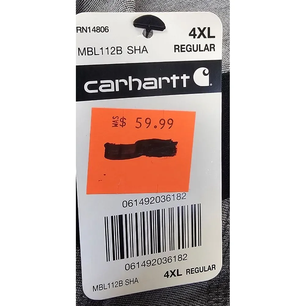 Carhartt Heavyweight Heathered Knit Base layer Pant Mens 4XL Thermals Long Johns